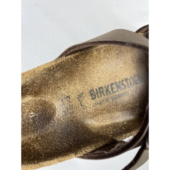 Birkenstock Mayari Shoes Womens Size 8 Brown Strappy Comfort Sandals EU 39 - Picture 11 of 11